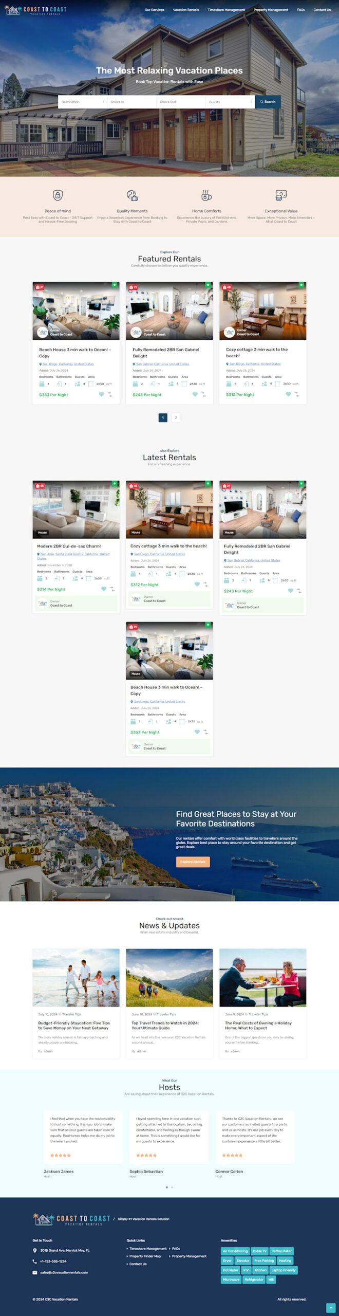 Vacation Rental Booking Site — project by Digital Surgeons Hub