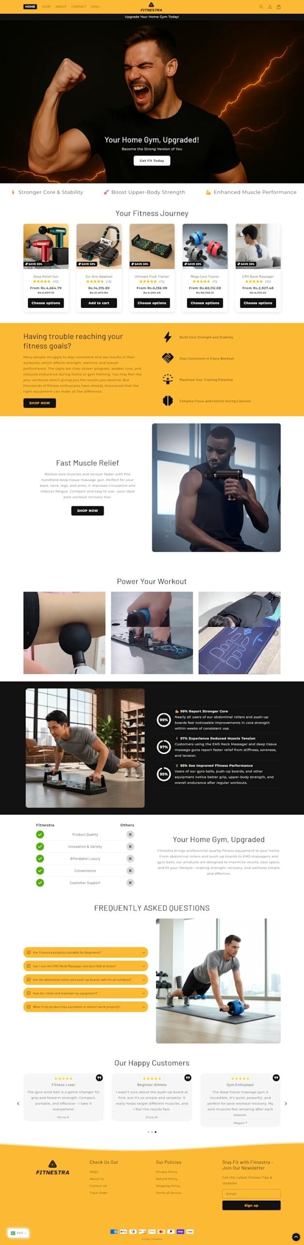 Fitnestra Fitness Store — project by Digital Surgeons Hub