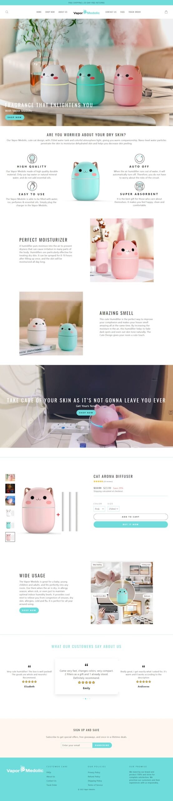 Vapor One-Product Store — project by Digital Surgeons Hub