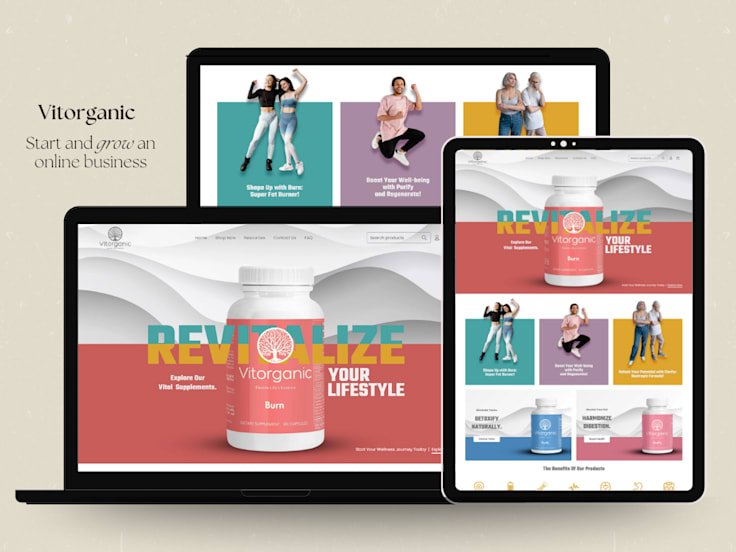 Vitorganic Supplement Store — project by Digital Surgeons Hub