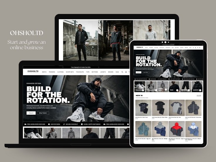 OHSHOLTD Streetwear Store — project by Digital Surgeons Hub