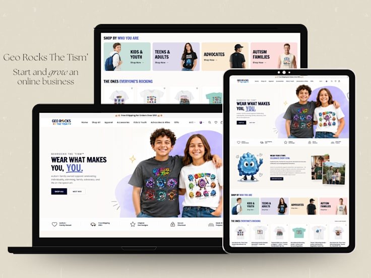Geo Rocks The Tism Apparel — project by Digital Surgeons Hub