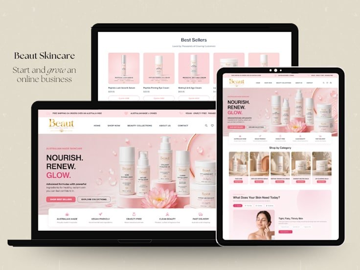 Beaut Skincare Brand — project by Digital Surgeons Hub