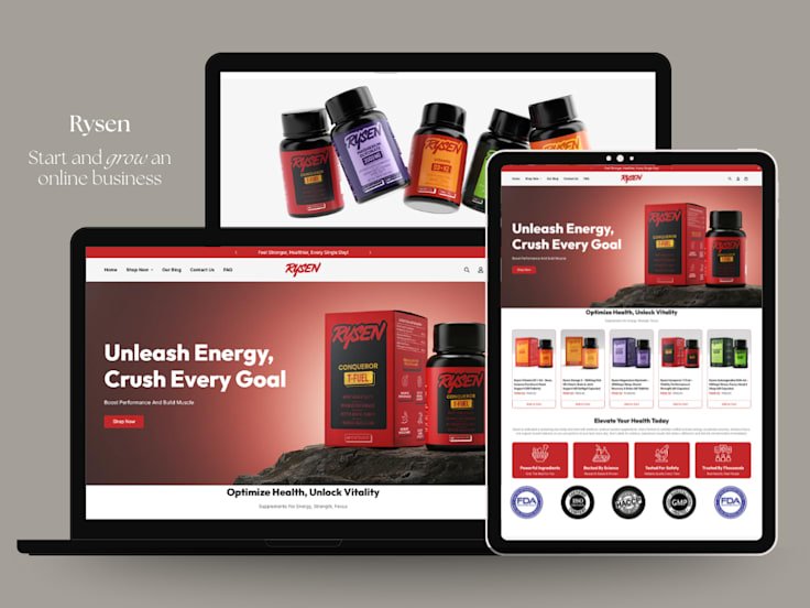 Rysen Vitamin Store — project by Digital Surgeons Hub