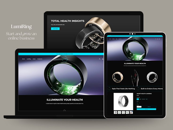 LumiRing One-Product Store — project by Digital Surgeons Hub