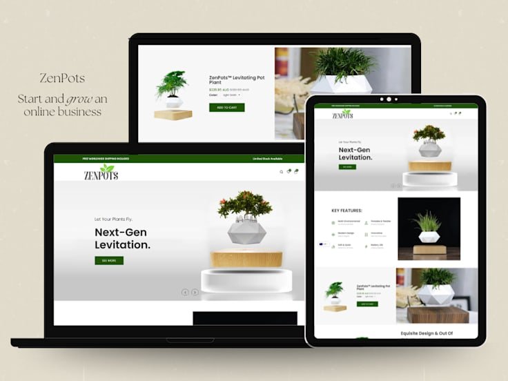 ZenPots One-Product Store — project by Digital Surgeons Hub